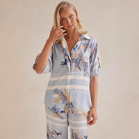 Womens Stylish Casual Printed Top And Pants Set