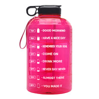 Creative Gradient Portable Plastic Big Water Bottle
