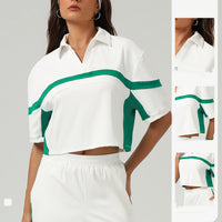 Casual T-shirt With A Polo Collar Quick-drying Fitness And Yoga Wear