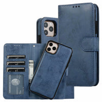 Separate Magnetic Suction Holster Clamshell Wallet Phone Case