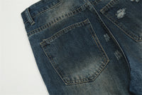 Punk Worn Jeans Trendy Men's Design