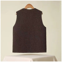 Sleeveless Waistcoat Velvet Thermal Vest Coat
