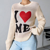 European And American Leisure Love Sweater Loose And Lazy Style