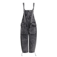 Personality Street Tooling Style Overall Jeans Women