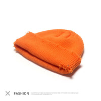 Men's All-match Knitted Wool Hat Without Eaves To Keep Warm