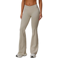 High Waist Running Sports And Leisure Skinny Versatile Bell-bottom Pants Women