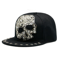 European And American Harajuku Style Hat Nail Cross Skull Rivet