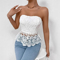 Women's Lace Embroidered Sleeveless Top