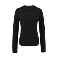 Korean-style Relaxed Versatile Purple Sweater For Petite Women