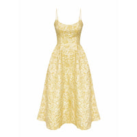 Sophisticated Jacquard Backless Dress For Women