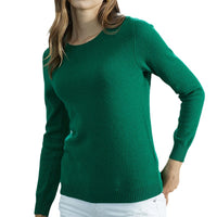 Round Neck Pure Wool Women's Long Sleeve Pullover Loose Sweater