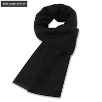 Mens Wool-Blend Plaid Scarf Winter Warmth & Extra Thickness