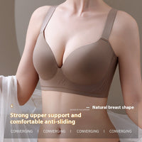 Traceless Plus Size Bra For Women Push Up Breast Holding Adjustment