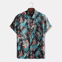 Mens Casual Stylish Lapel Shirt Top