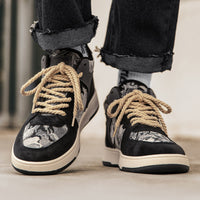 Autumn New Mid Top Plank  Versatile Fashion Sports Casual Shoes