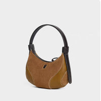 Womens Baseball Underarm Bag Crescent-Shaped Crossbody Bag