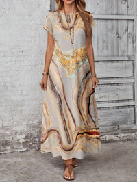 Women's Fashionable Casual Dress With Digital Print