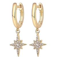 Classic Zircon-studded Lightweight Drop Earrings
