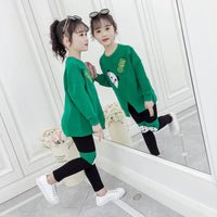 Fashion Simple Children's Casual Two-piece Suit