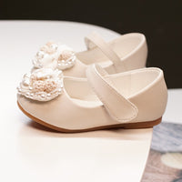 New Princess Casual Flat Rhinestone Dress Pearl Flower Girls Shoes
