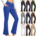 High Waist Slim Fit Wide Leg Yoga Pants Women
