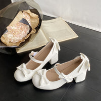 Round-toe Ballet Flats With A Bow, Perfect For Pairing With Any Skirt