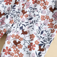 Children Straps Top Printed Trousers Two-piece Suit