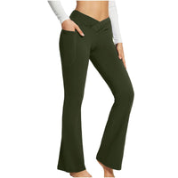 High Waist Slim Fit Wide Leg Yoga Pants Women