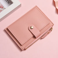 Multi Slot Student Short Zipper Coin Purse