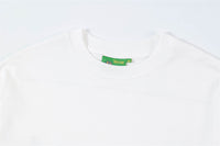 Handwritten Letter Affixed Cloth Embroidered Long Sleeve Loose Bottoming Shirt