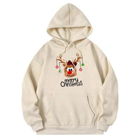 Fleece-lined Long Sleeve Pocket Christmas Sweater