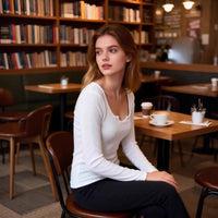Versatile Form-fitting Long-sleeve Base Top With A Cinched Waist