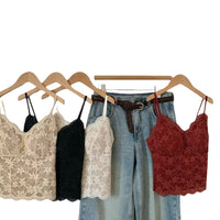 Womens Slim-fit Lace Camisole Base Layer Underwear