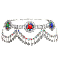 Beach Leisure Turquoise Alloy Retro Body Chain