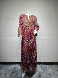 Fashion Mesh Embroidery Patchwork Womens Dress