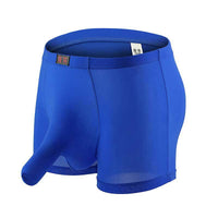 Men's Breathable Ice Silk Separation Solid Color Separation Boxer Briefs