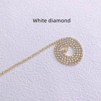 Braided Hair Chain Hip Hop Style Shiny Rhinestone
