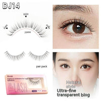 Eyelash Peak Natural False Eyelashes Sheer Root One-pair Package