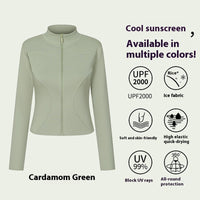 Sports Yoga Jacket Women's Long-sleeved Outdoor Sun-proof Workout Clothes