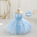 Children's Fashion Sleeveless Mesh Dress