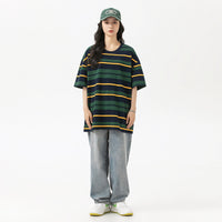 Fashion Men's And Women's Tops Striped T-shirt