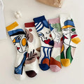 Oil Painting Art Autumn And Winter Socks