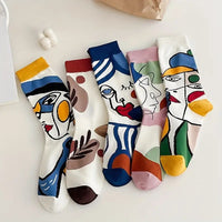 Oil Painting Art Autumn And Winter Socks