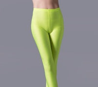 Fluorescent Seven-point Leggings Shiny Solid Color Gloss Pants