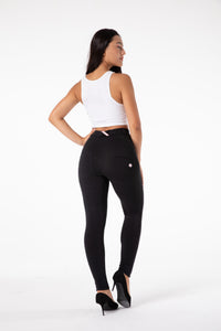 Black Mid Rise Tight Fitting Hip Dance Pants