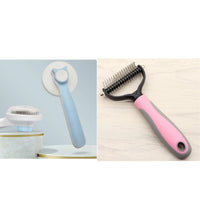 Pet Long-haired Dogknot Comb Double-sided Blade Dog