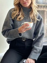 European And American Leisure Wool Long-sleeved Coat
