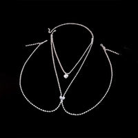 Rhinestone Love Body Chains Accessories