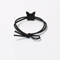 Cute Two-color Big Eye Cat Hair Rope Female Original Design High Ponytail Hair Band