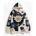 Fashion Casual Printed Polyester Sweater